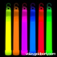 Glow Sticks 6inch Glowsticks Light Sticks, Light-up Glowstick Necklace, Retail Package for Kids Party Wedding Camping, Thick Glow Light Sticks, Multi-color, 25pc   567237844